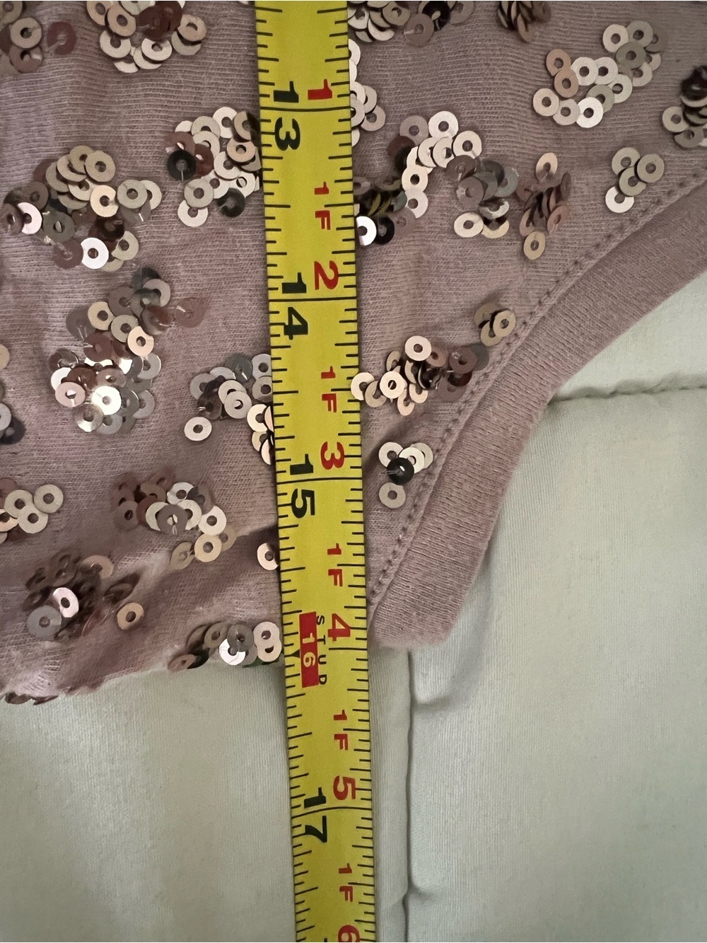 Sequin Embellished Pink Tank Top - Picture 6 of 6
